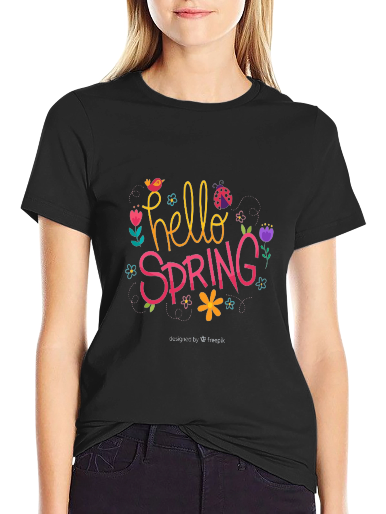 Hello Spring Graphic T-Shirt