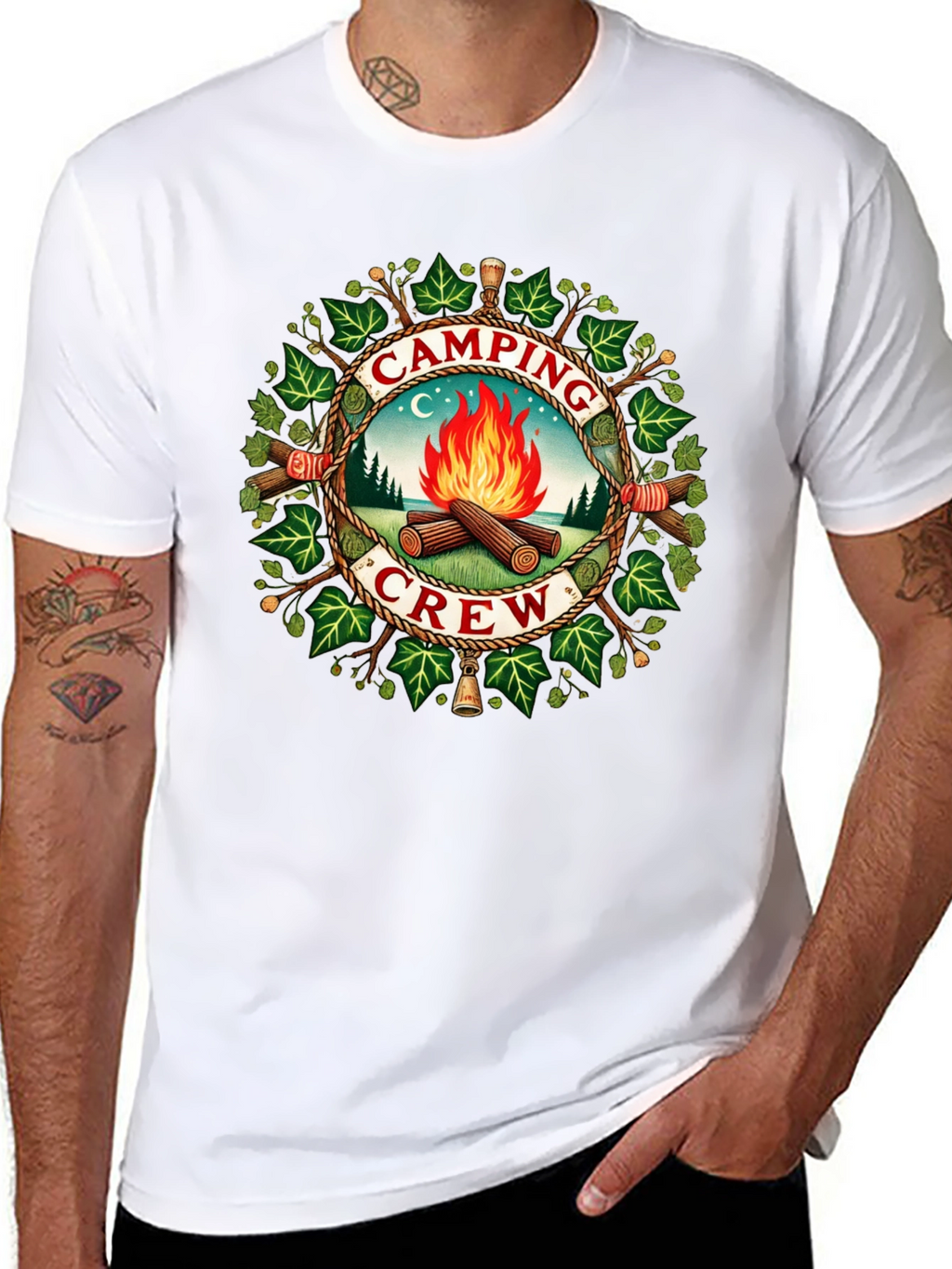 Camping Crew Graphic T-Shirt - Adventure Ready!
