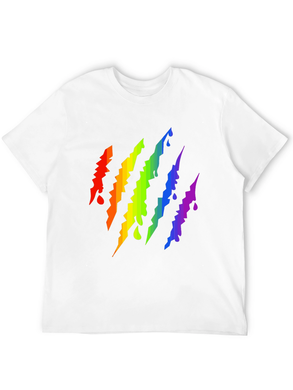 Rainbow Claw Mark Black T-Shirt