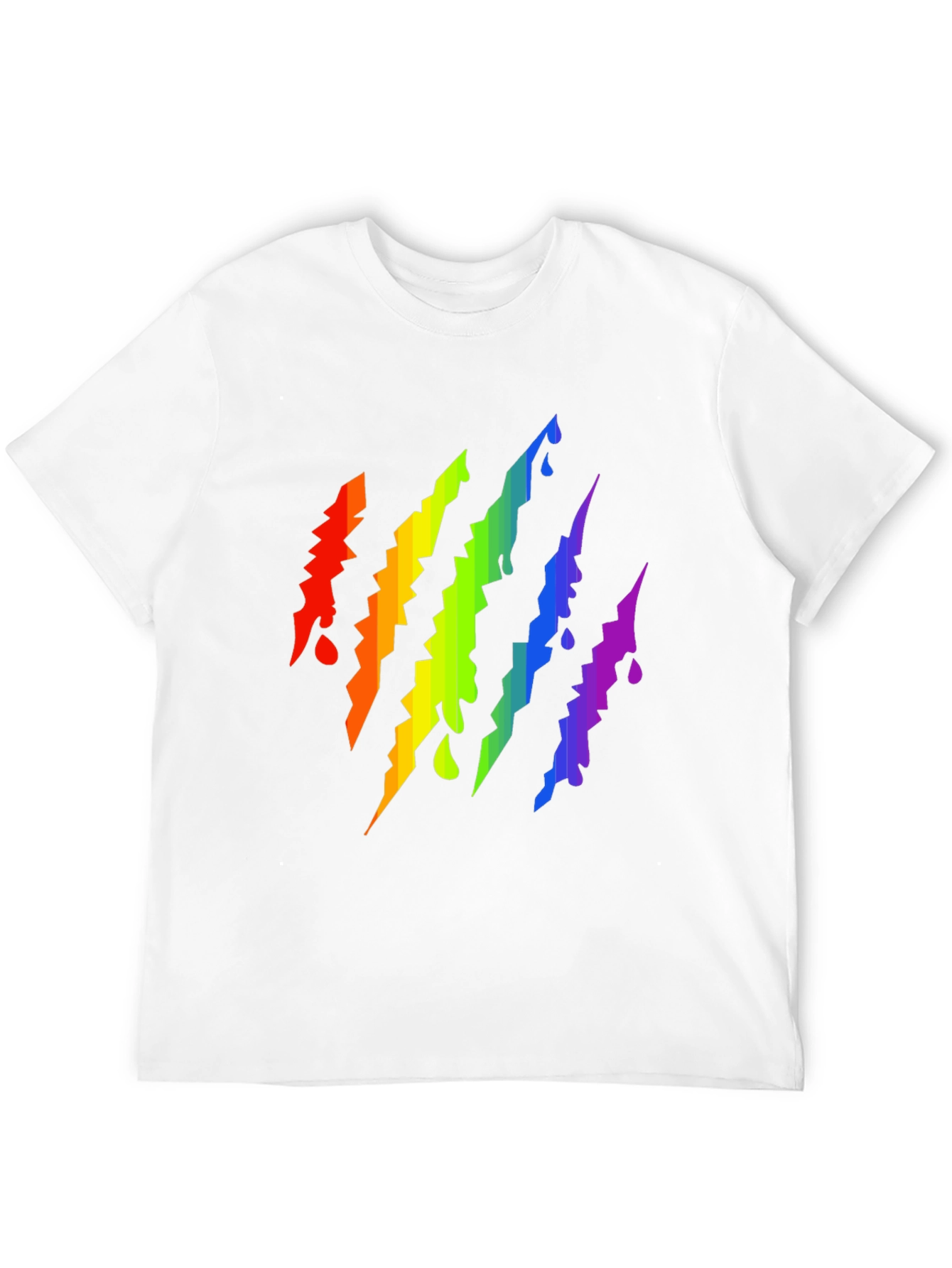 Rainbow Claw Mark Black T-Shirt