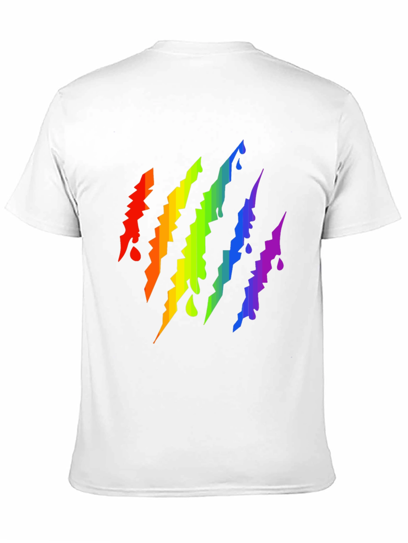 Rainbow Claw Mark Black T-Shirt