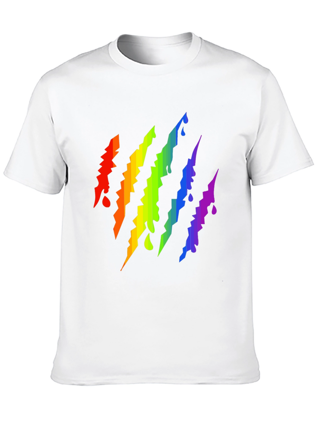 Rainbow Claw Mark Black T-Shirt