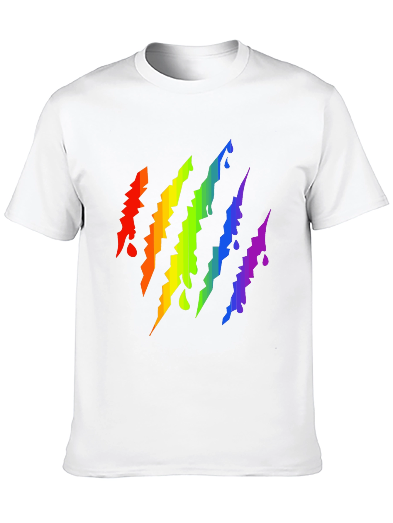 Rainbow Claw Mark Black T-Shirt