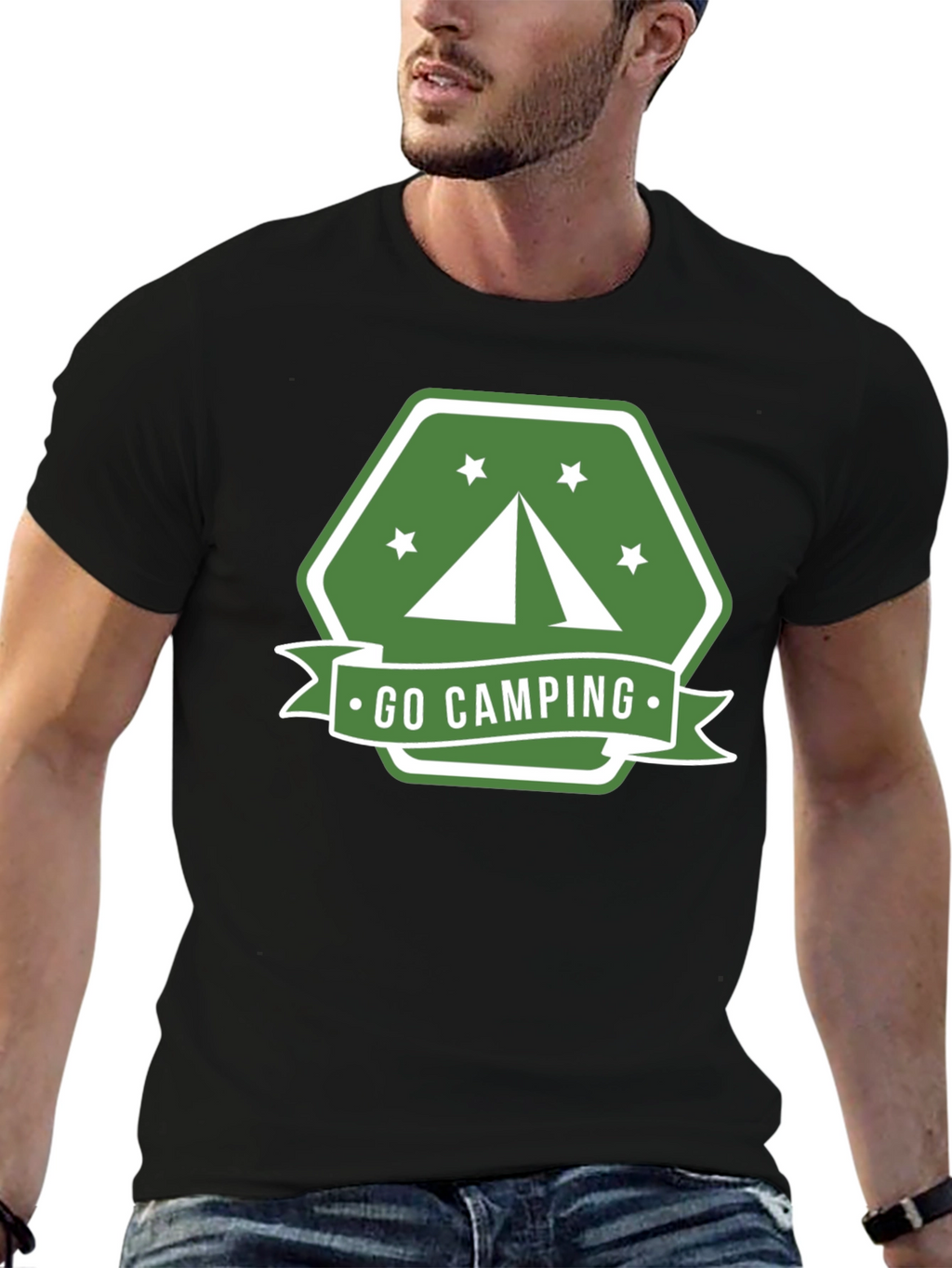 Go Camping Graphic Tee - Outdoor Adventure Shirt