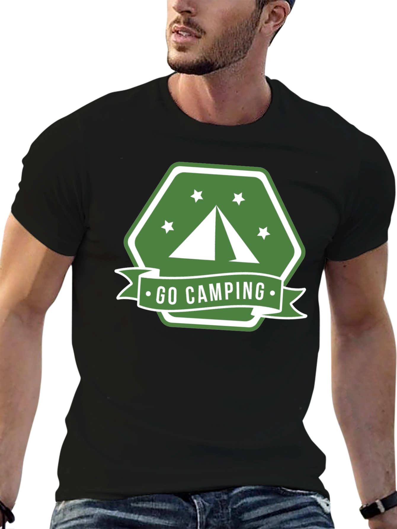 Go Camping Graphic Tee - Outdoor Adventure Shirt