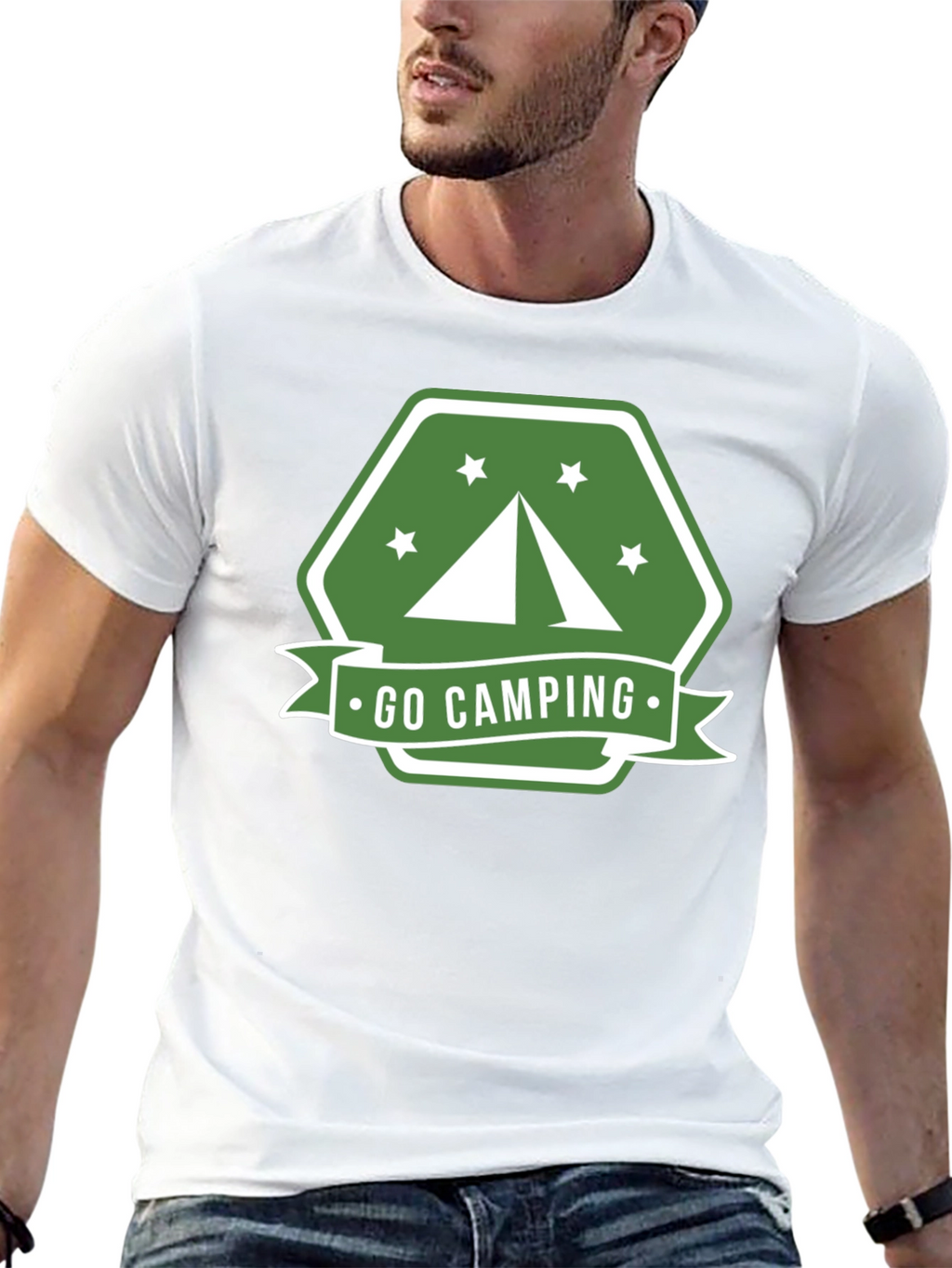 Go Camping Graphic Tee - Outdoor Adventure Shirt