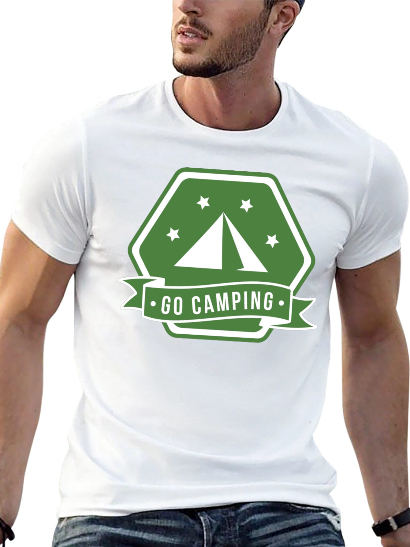 Go Camping Graphic Tee - Outdoor Adventure Shirt