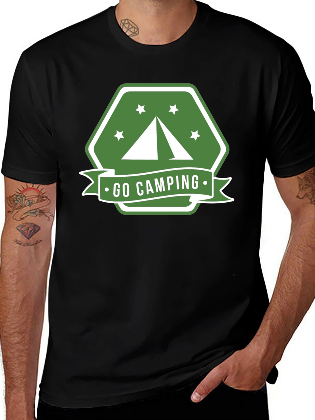 Go Camping Graphic Tee - Outdoor Adventure Shirt