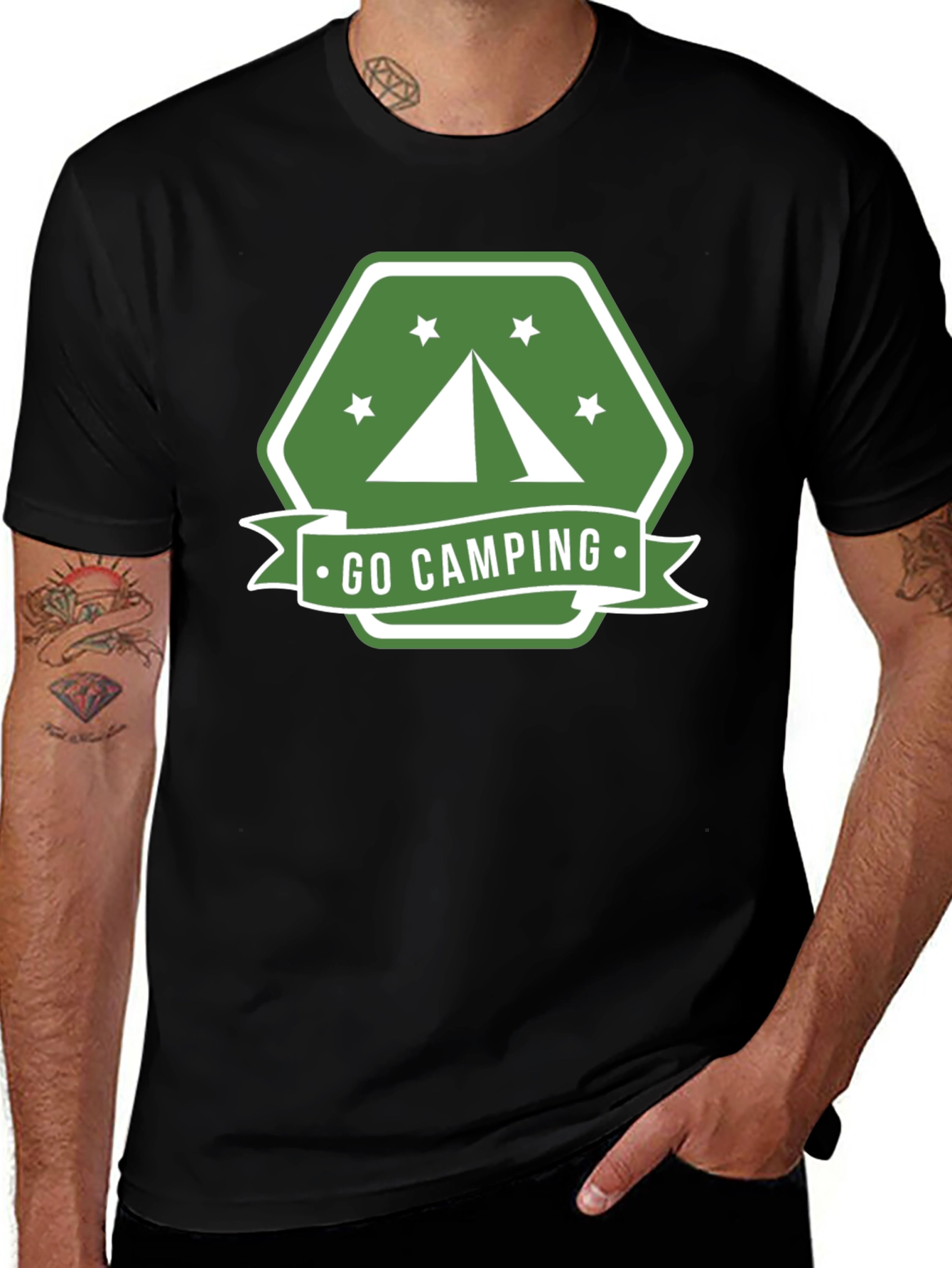 Go Camping Graphic Tee - Outdoor Adventure Shirt