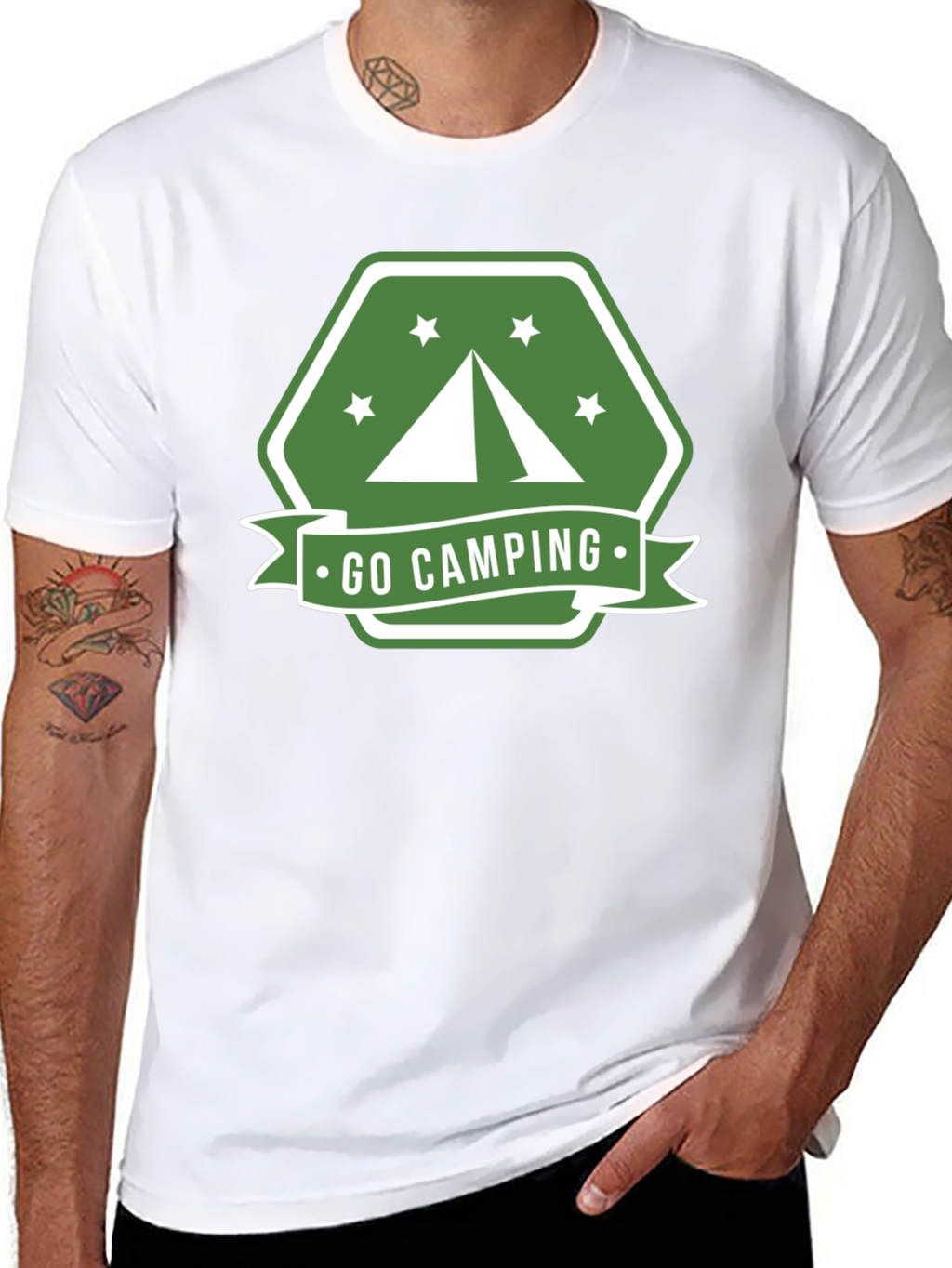 Go Camping Graphic Tee - Outdoor Adventure Shirt