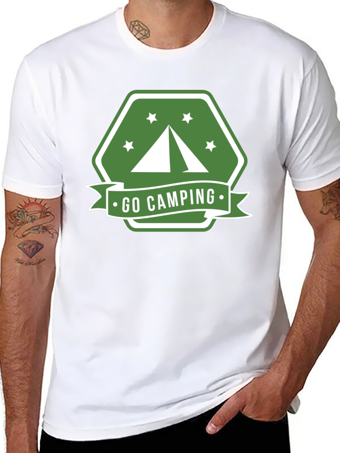 Go Camping Graphic Tee - Outdoor Adventure Shirt