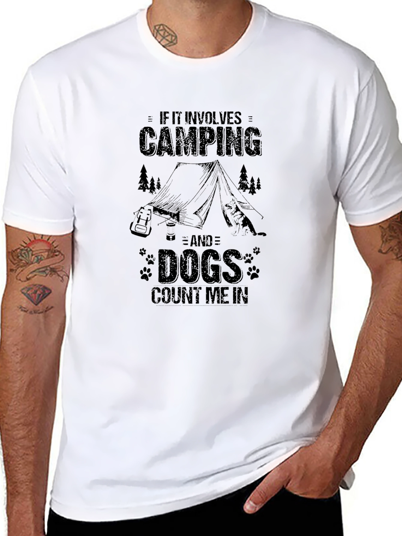 Camping & Dogs T-Shirt: Count Me In!
