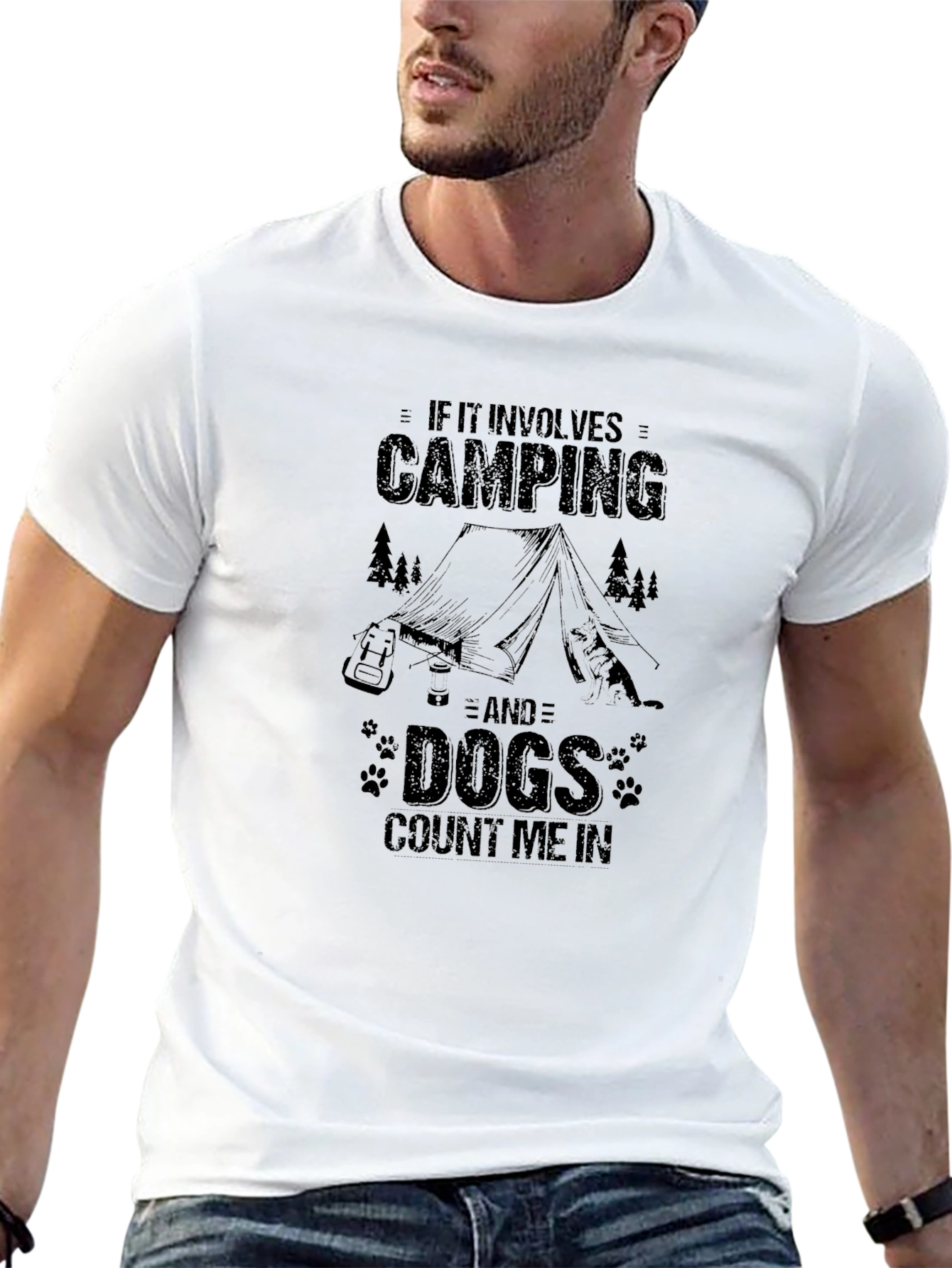 Camping & Dogs T-Shirt: Count Me In!