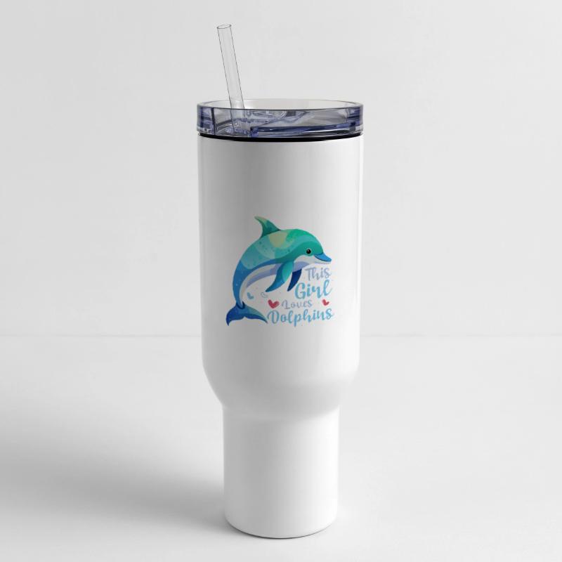 This Girl Loves Dolphins Beach Vacation Marine Bio