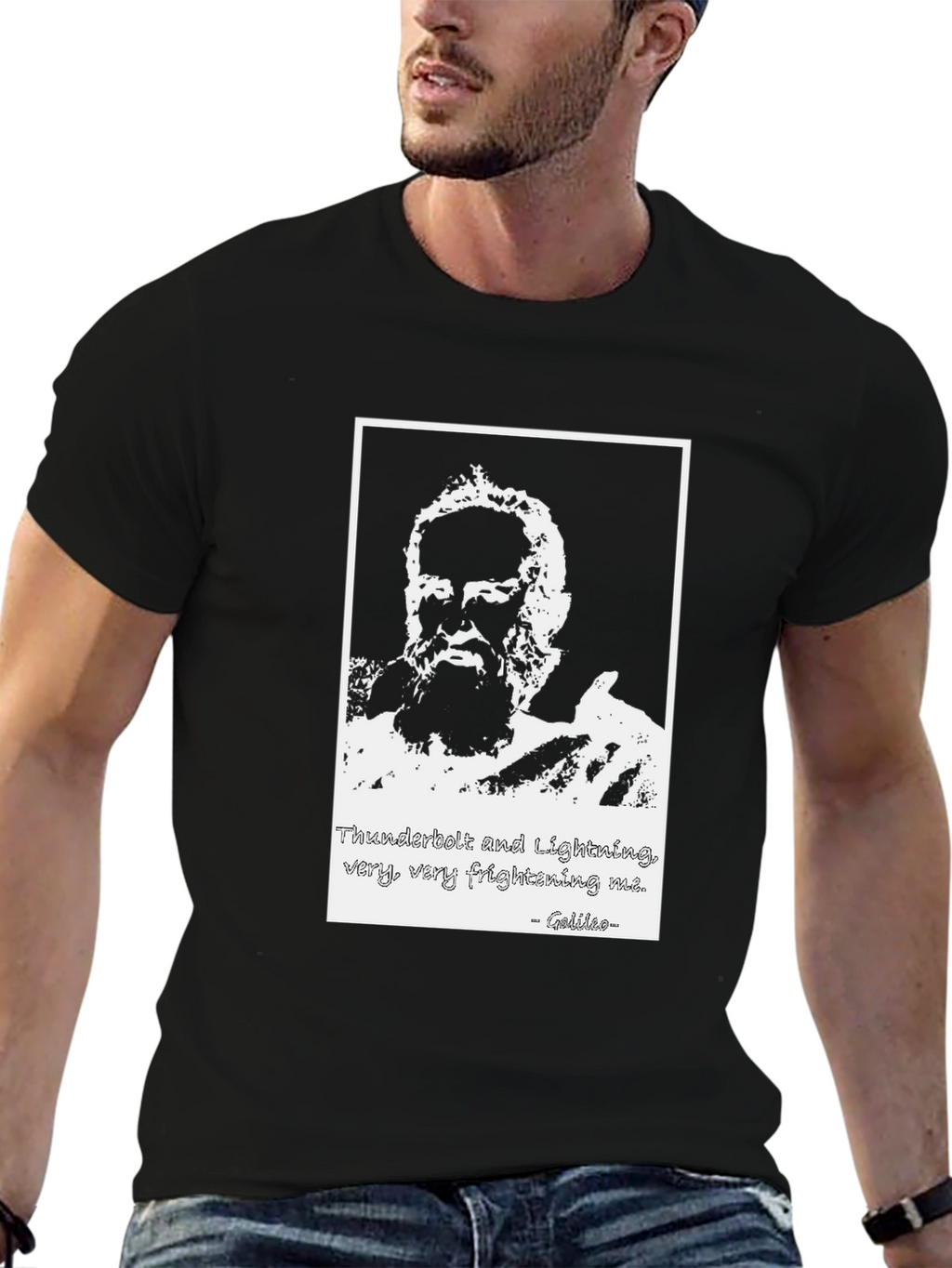 Galileo Thunderbolt Funny Graphic T-Shirt