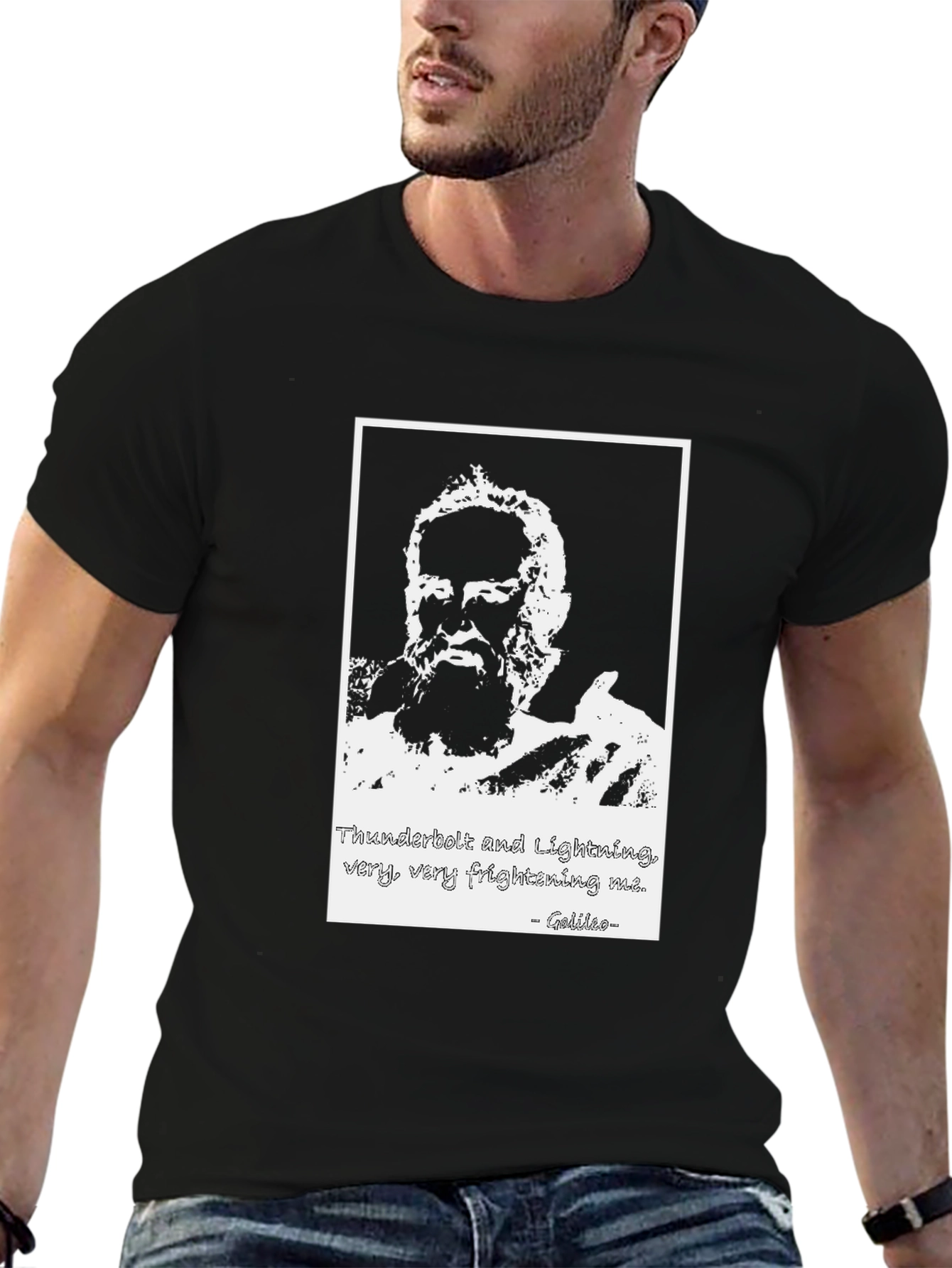 Galileo Thunderbolt Funny Graphic T-Shirt
