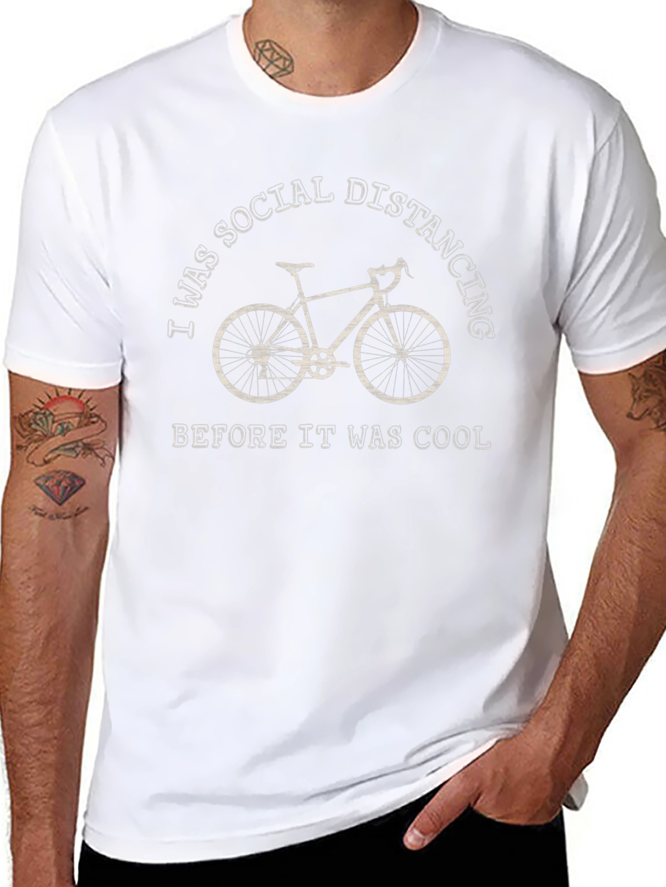 Social Distancing Bike T-Shirt