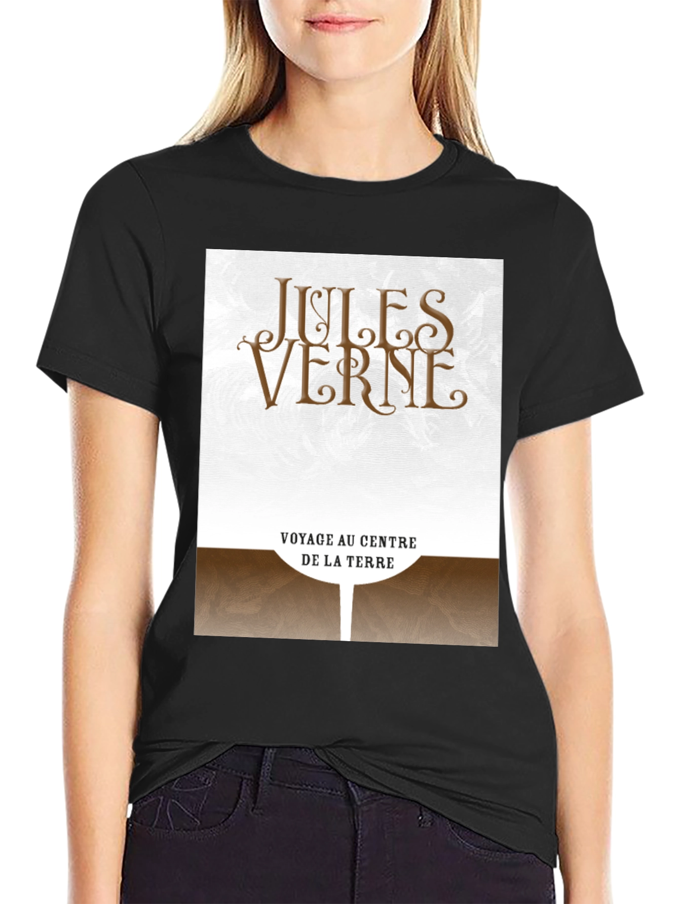 Jules Verne Voyage Au Centre De La Terre Graphic Tee