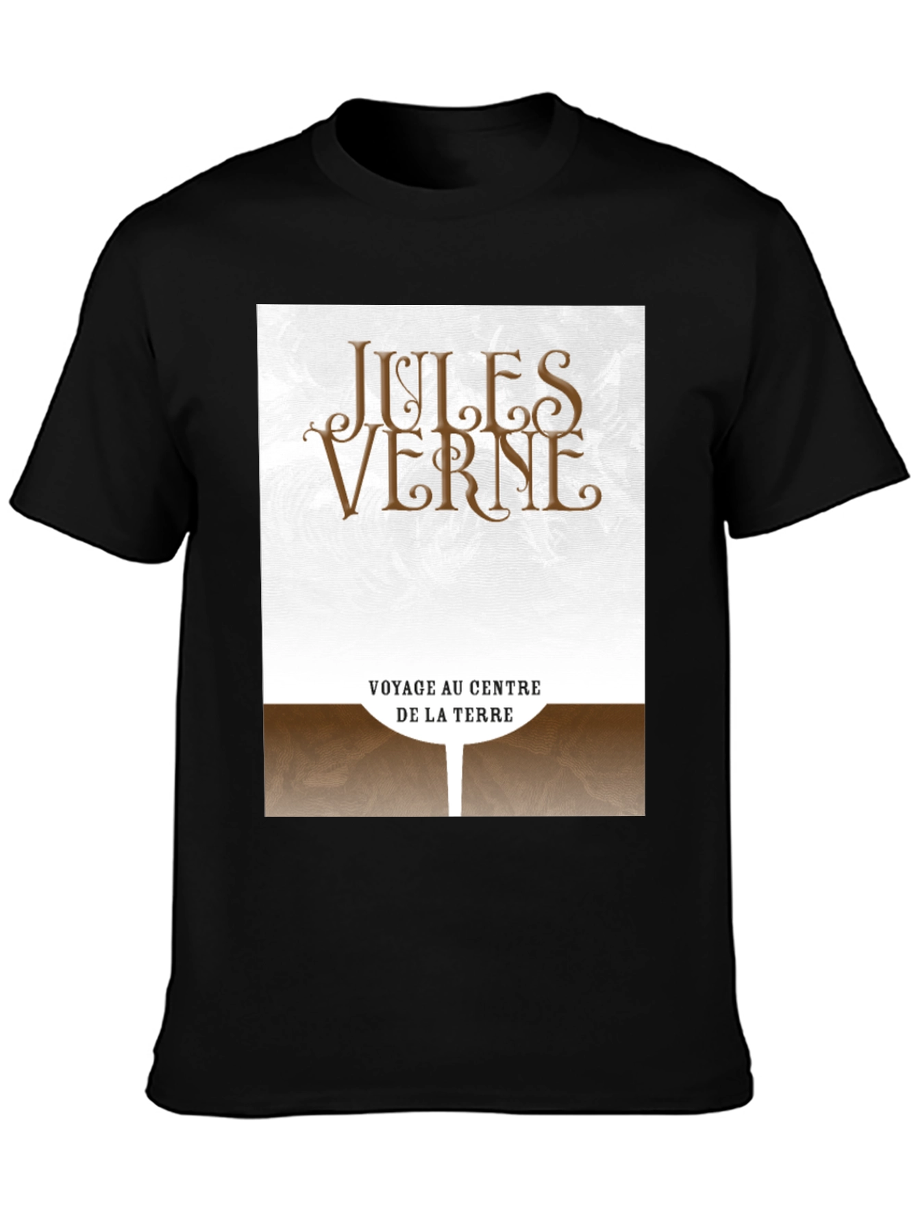 Jules Verne Voyage Au Centre De La Terre Graphic Tee