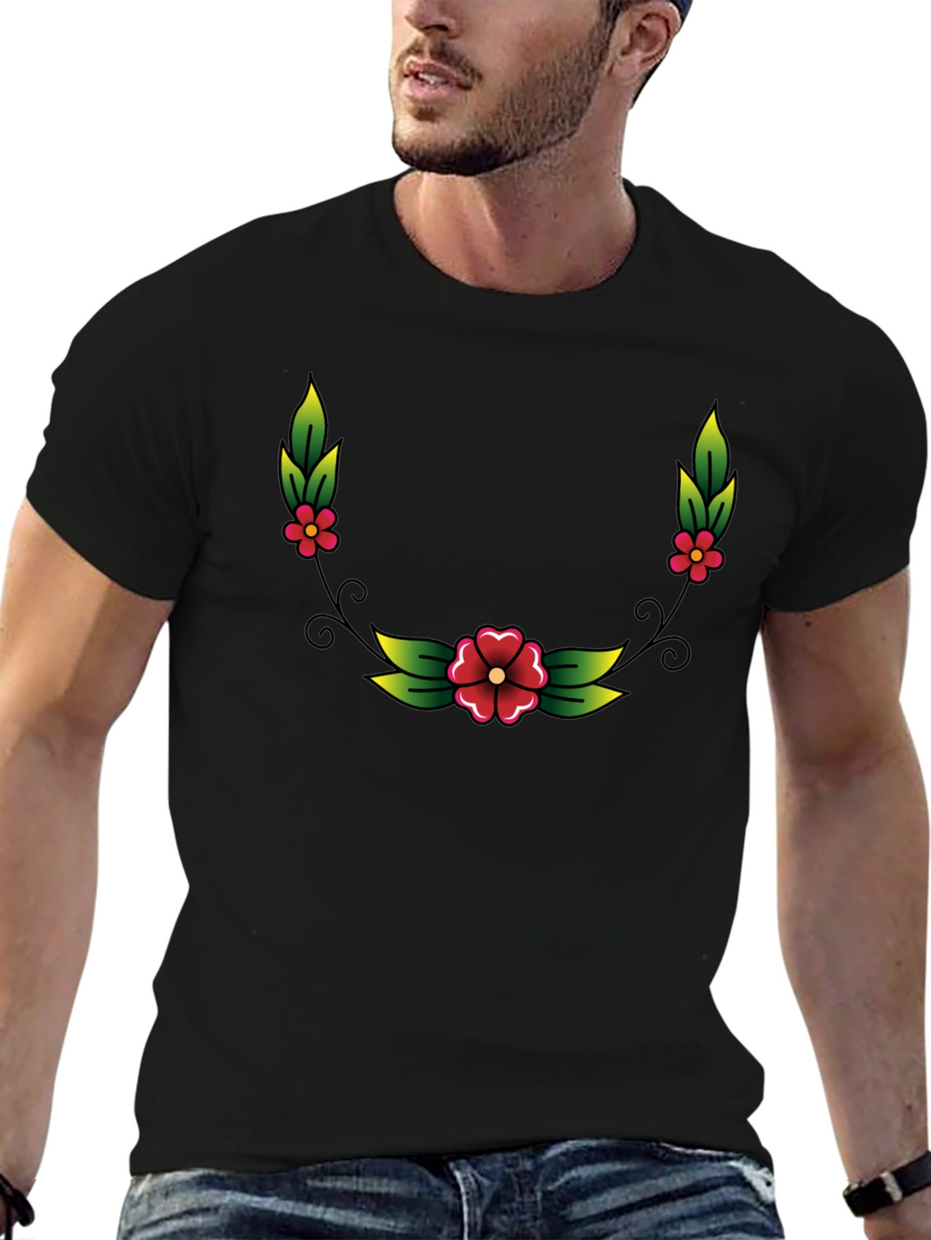 Floral Crew Neck T-Shirt