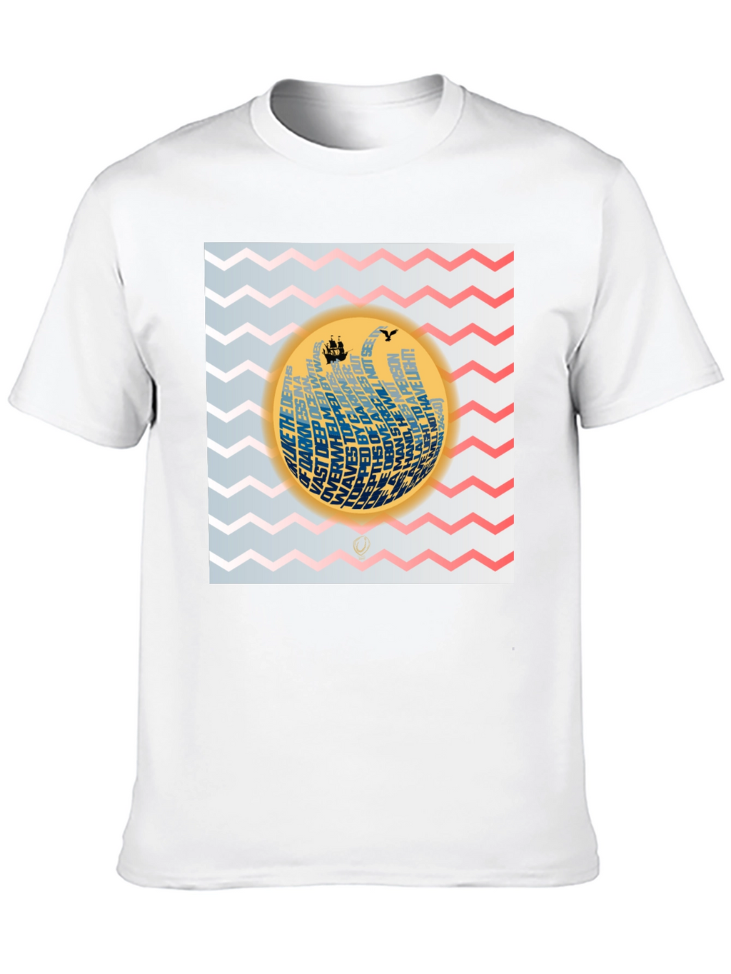 Nautical Phrase Graphic Black T-Shirt