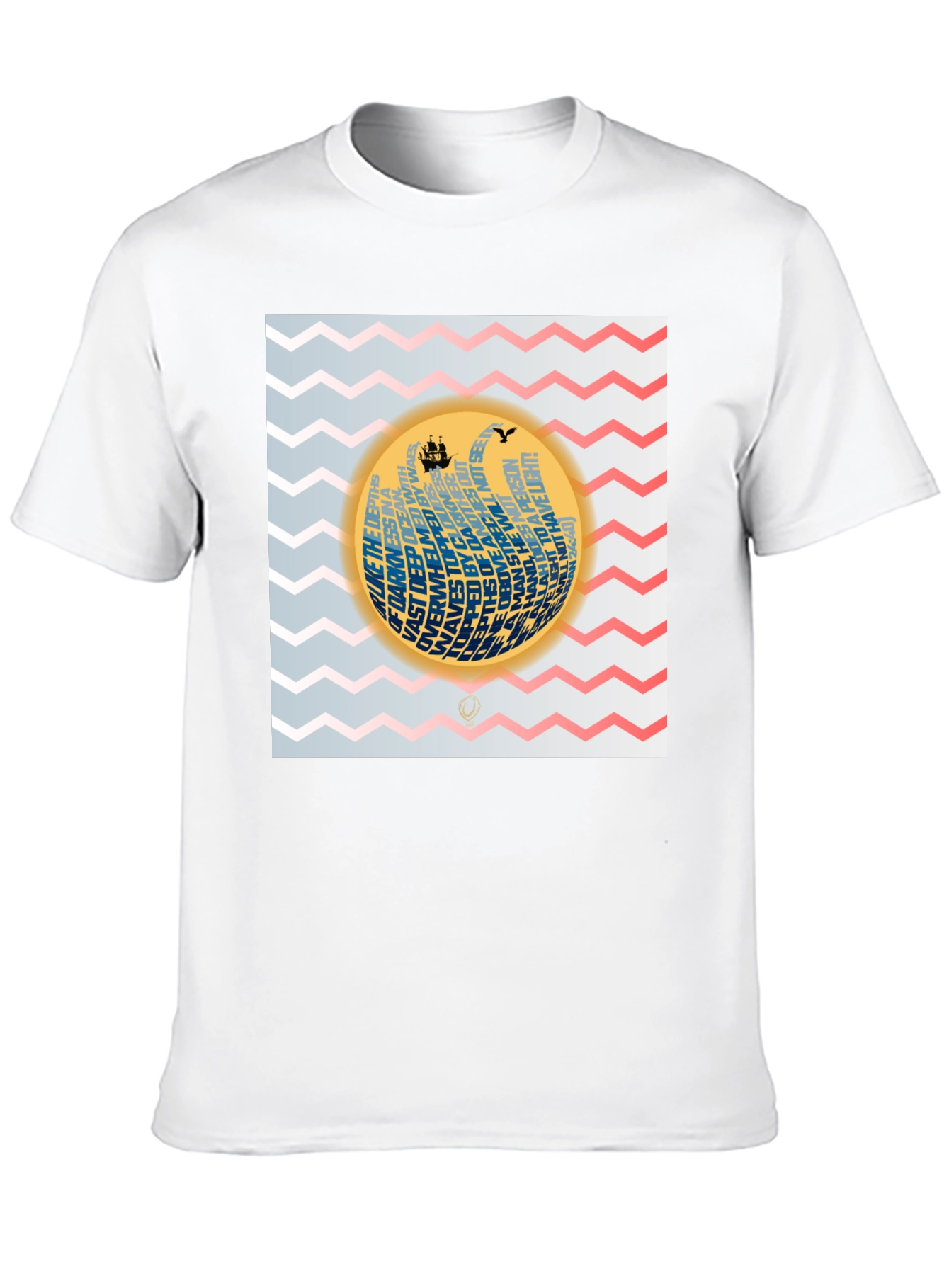 Nautical Phrase Graphic Black T-Shirt