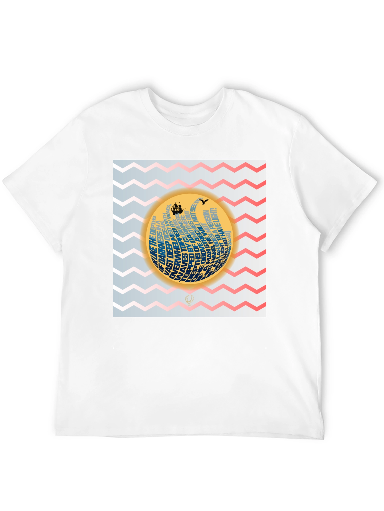 Nautical Phrase Graphic Black T-Shirt