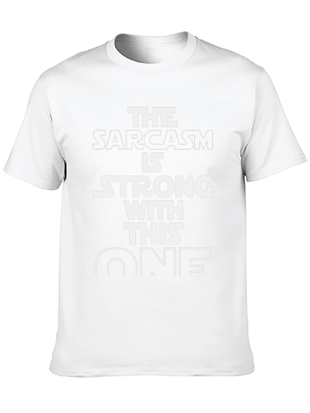 Sarcasm Strong Star Wars Inspired Black T-Shirt