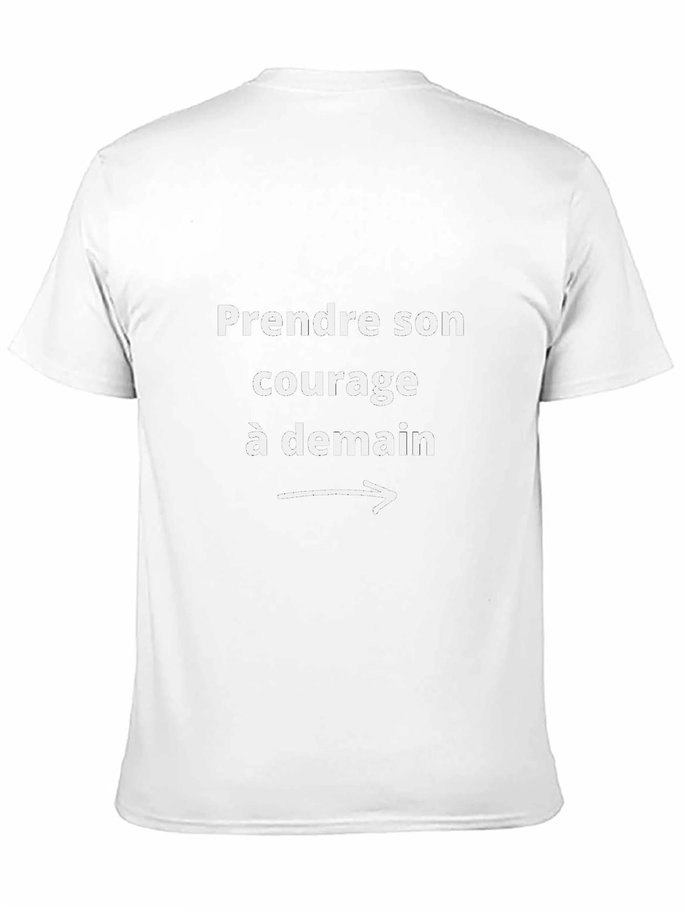 Courage à Demain Black Graphic Tee