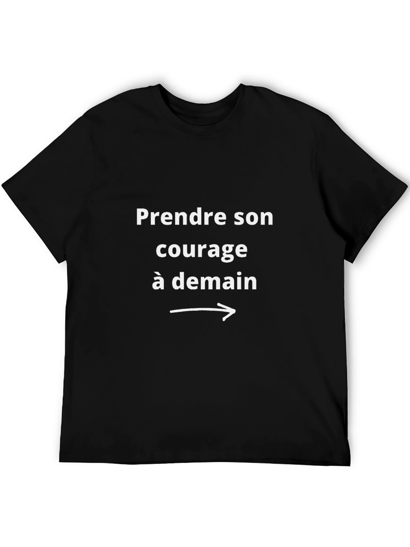Courage à Demain Black Graphic Tee