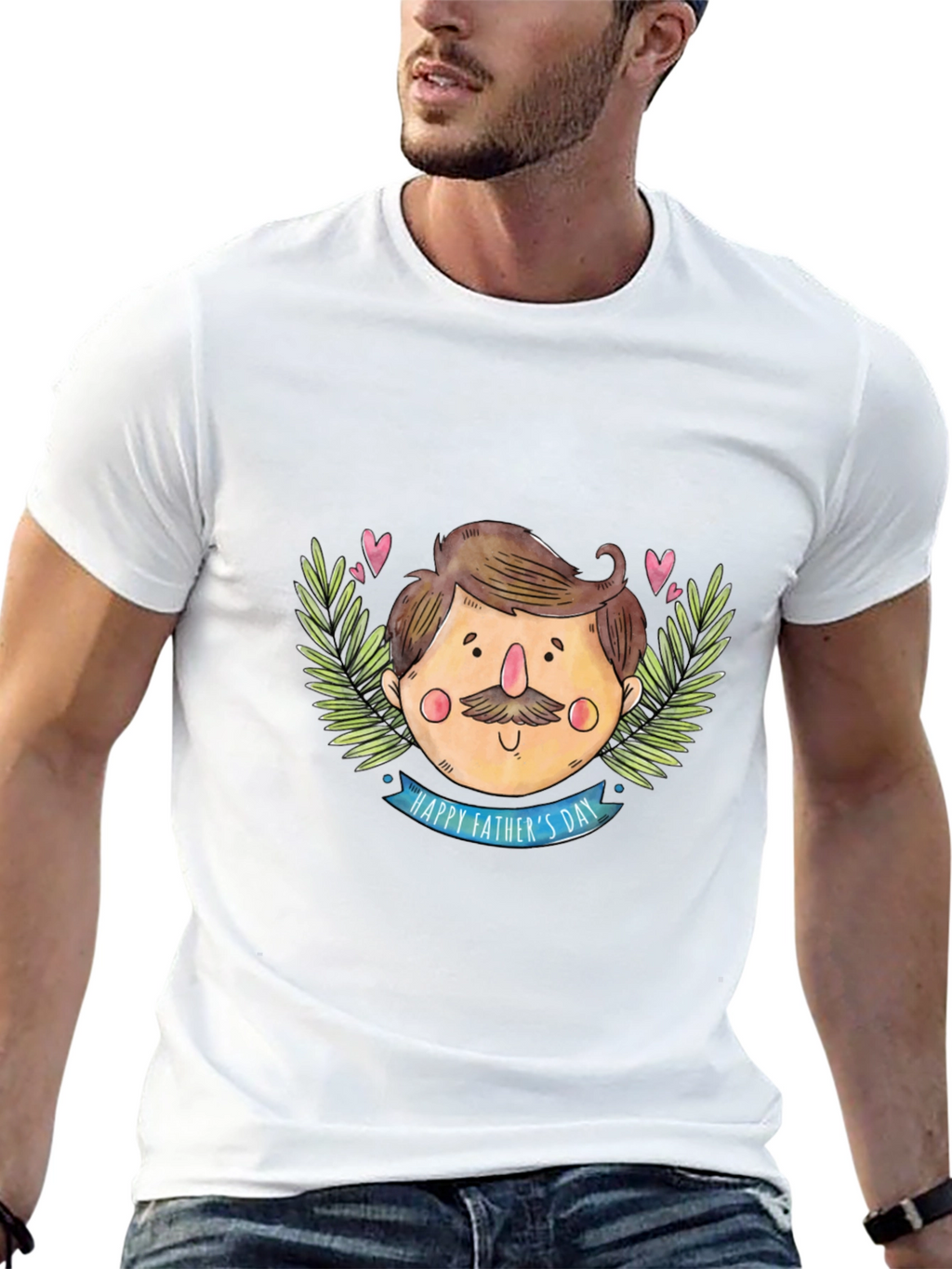 Happy Fathers Day Black T-Shirt