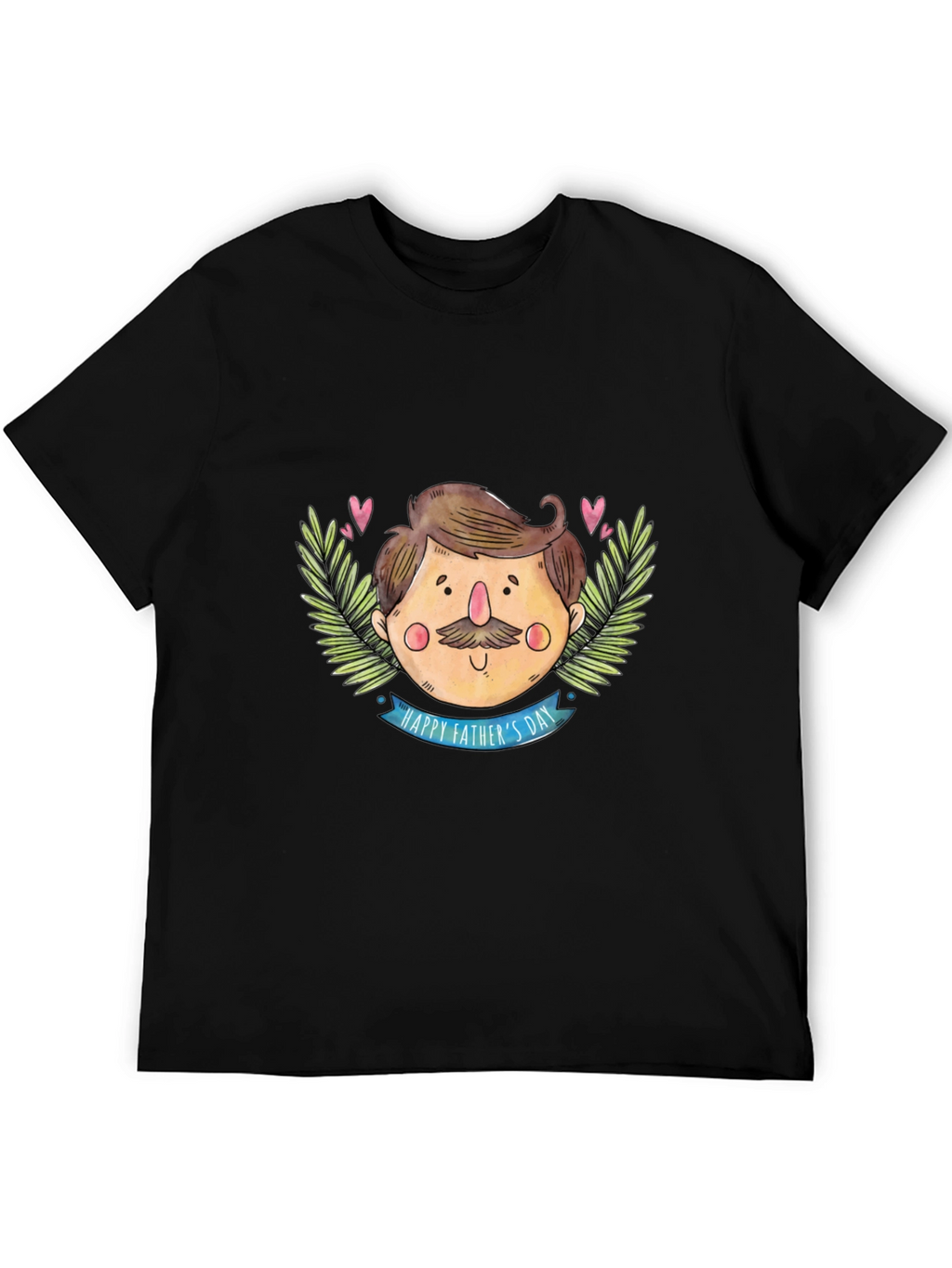 Happy Fathers Day Black T-Shirt