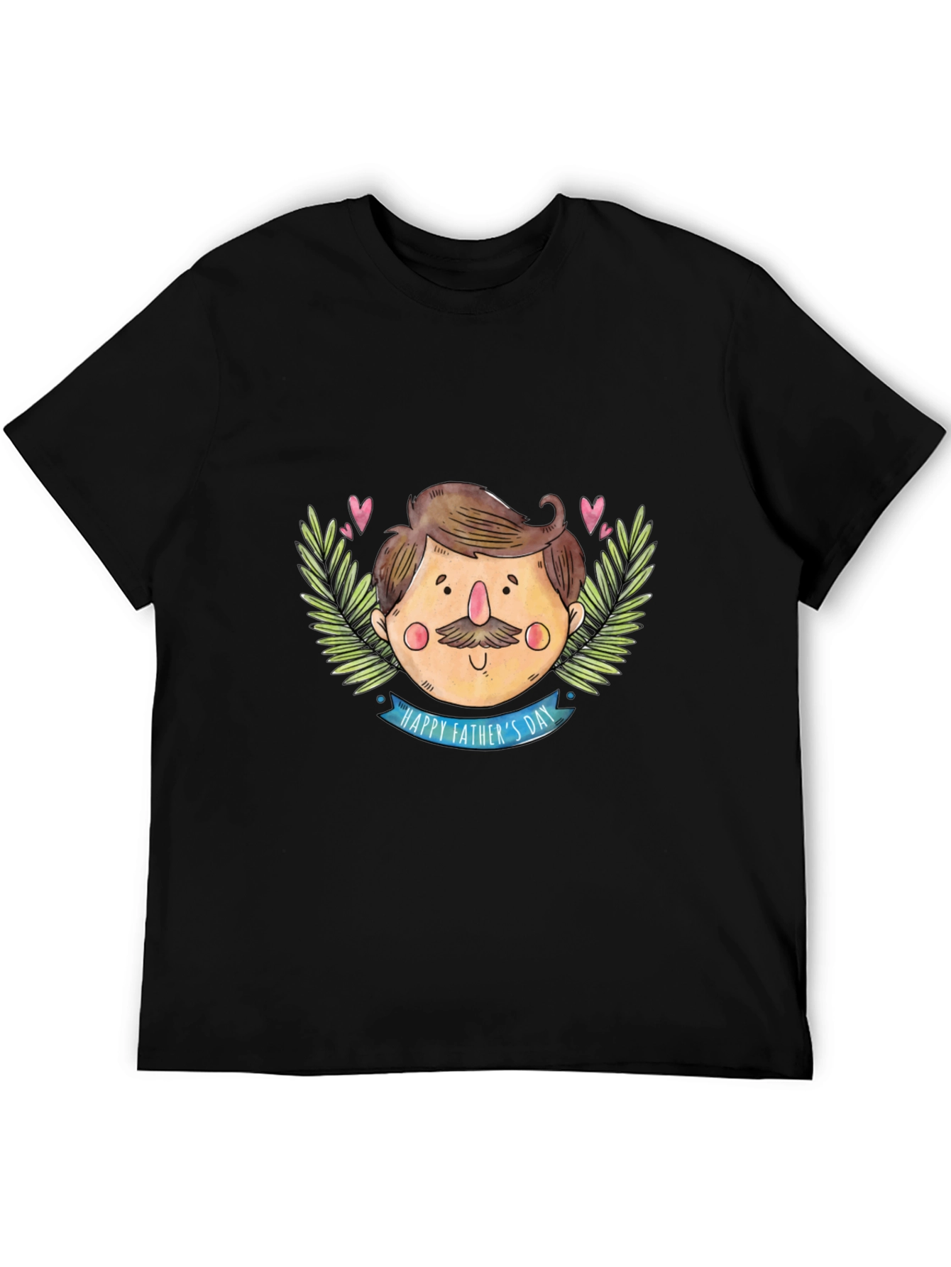 Happy Fathers Day Black T-Shirt