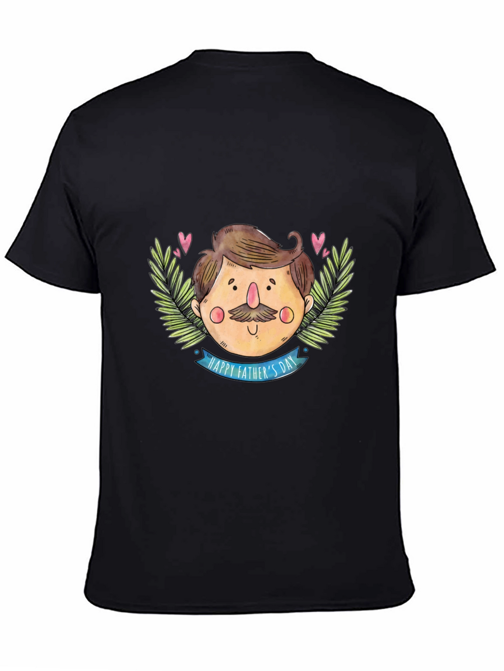 Happy Fathers Day Black T-Shirt