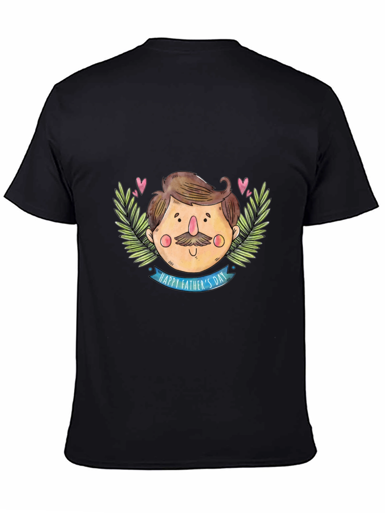 Happy Fathers Day Black T-Shirt