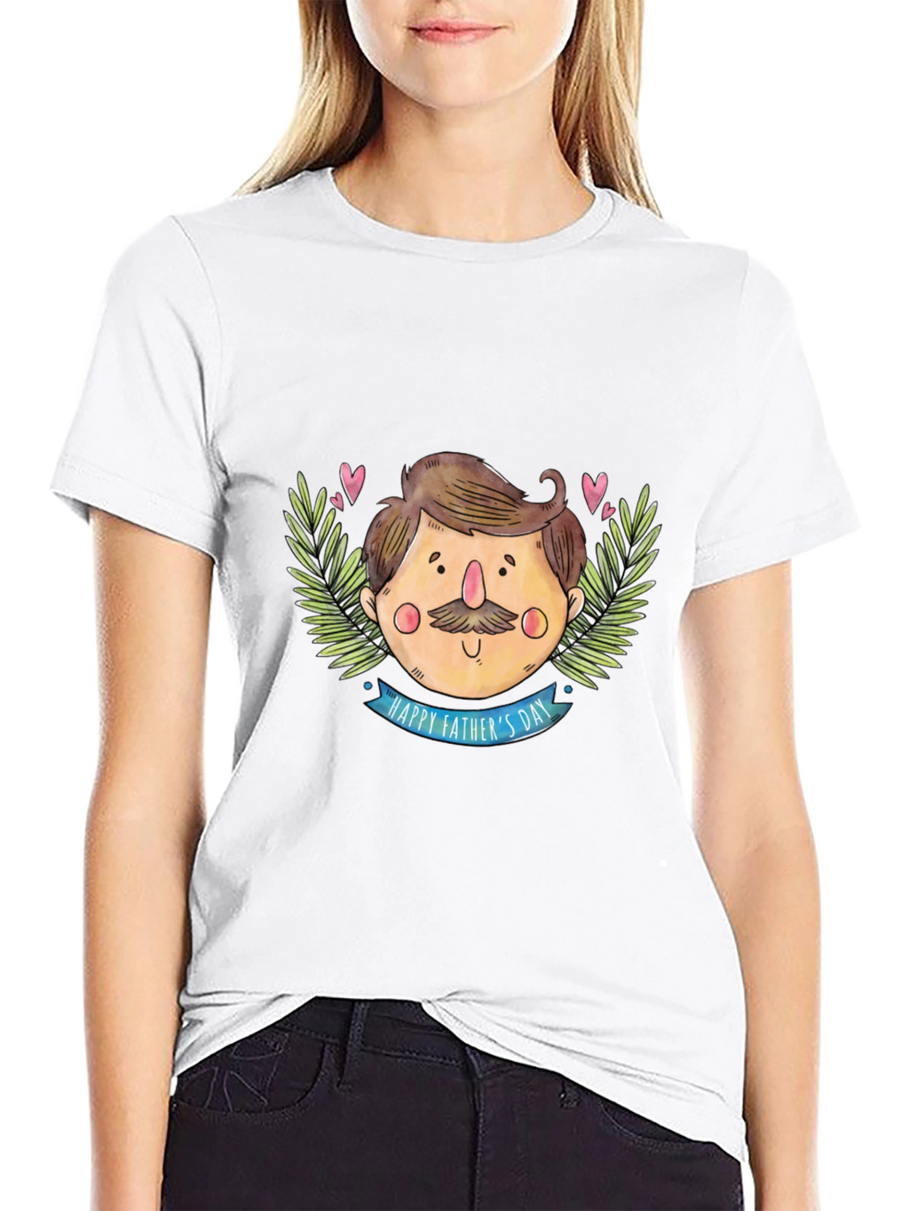 Happy Fathers Day Black T-Shirt
