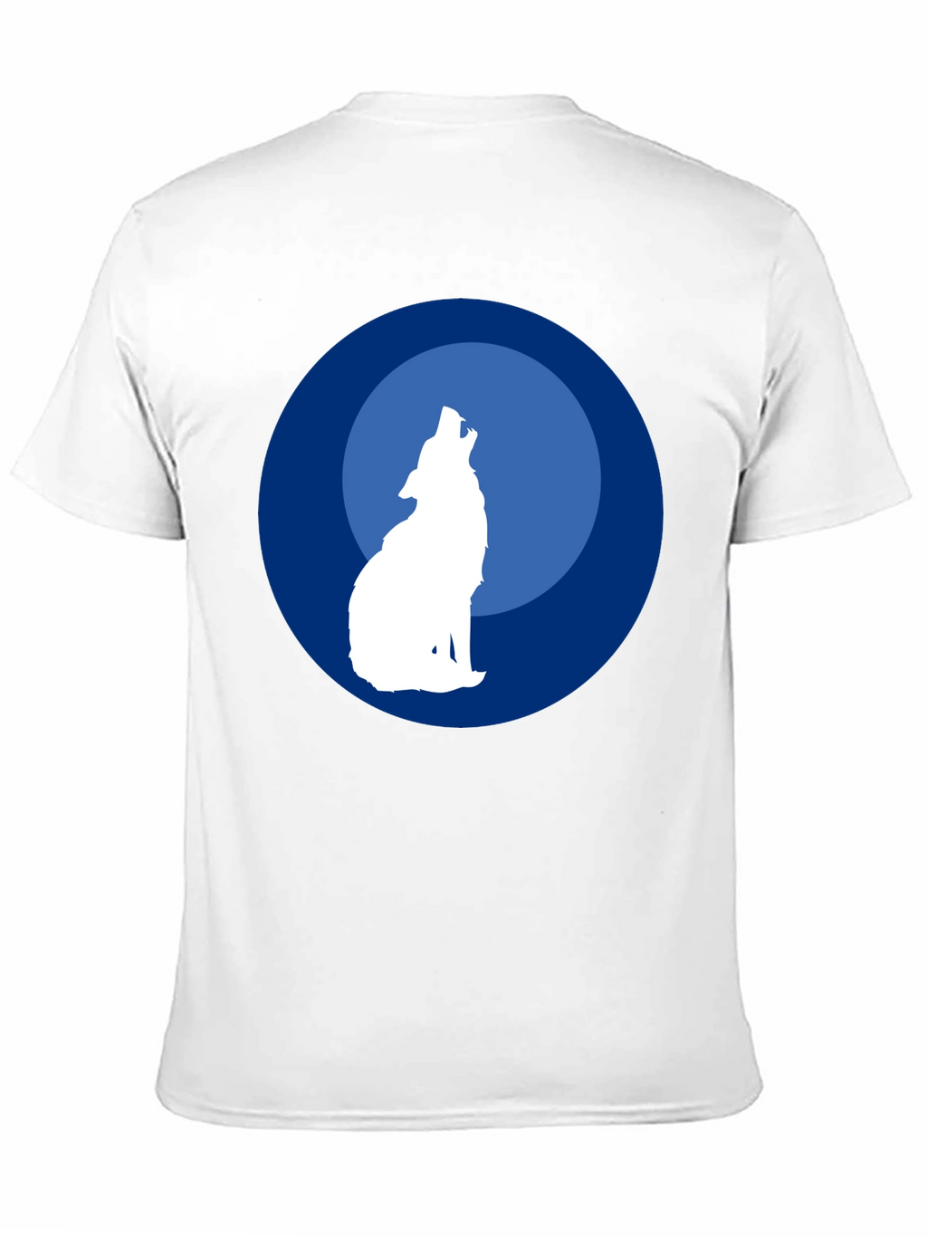 Wolf Howling at Moon Graphic T-Shirt