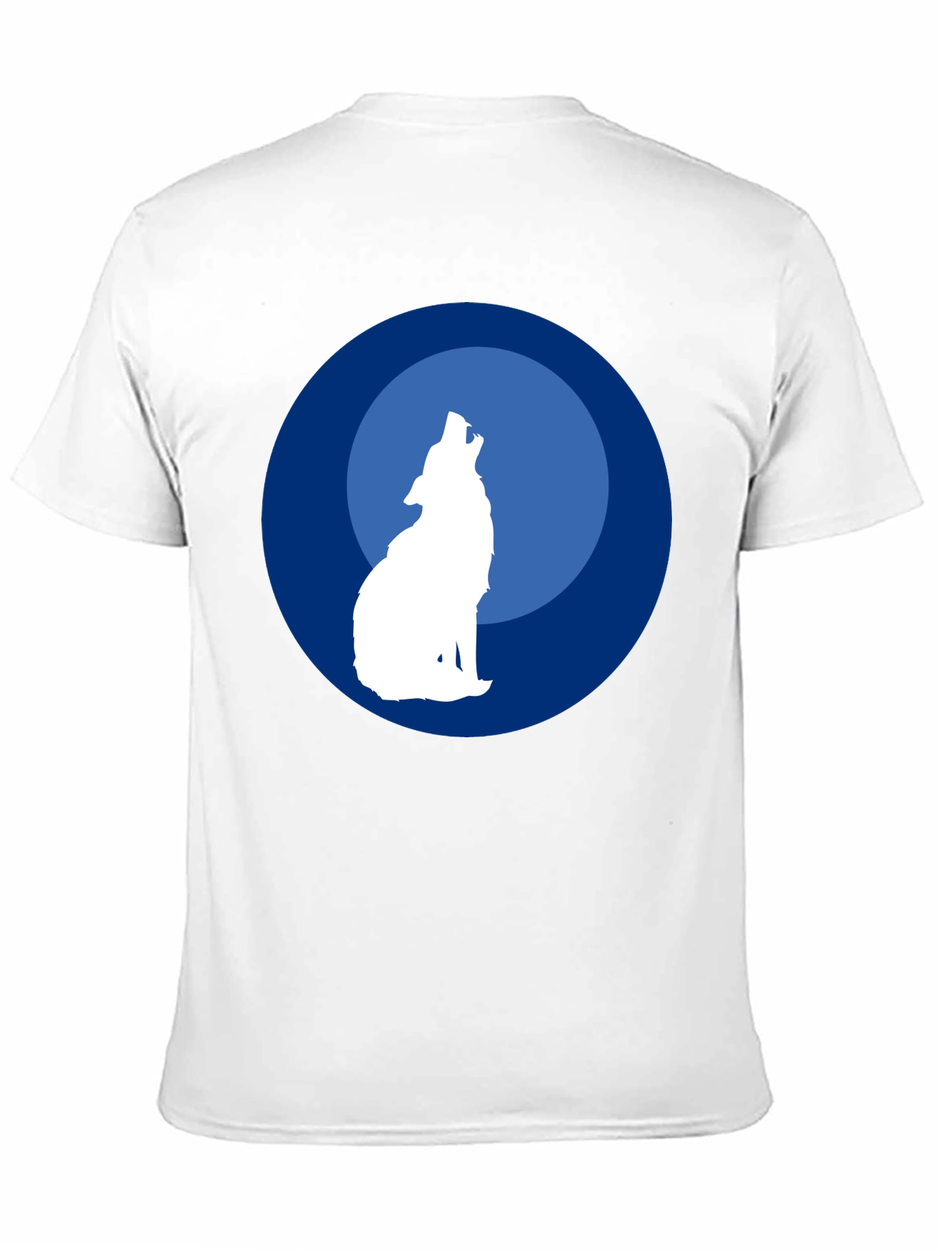 Wolf Howling at Moon Graphic T-Shirt