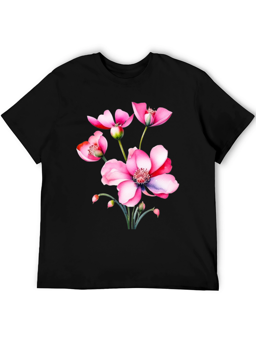 Floral Print T-Shirt - Stylish and Comfortable