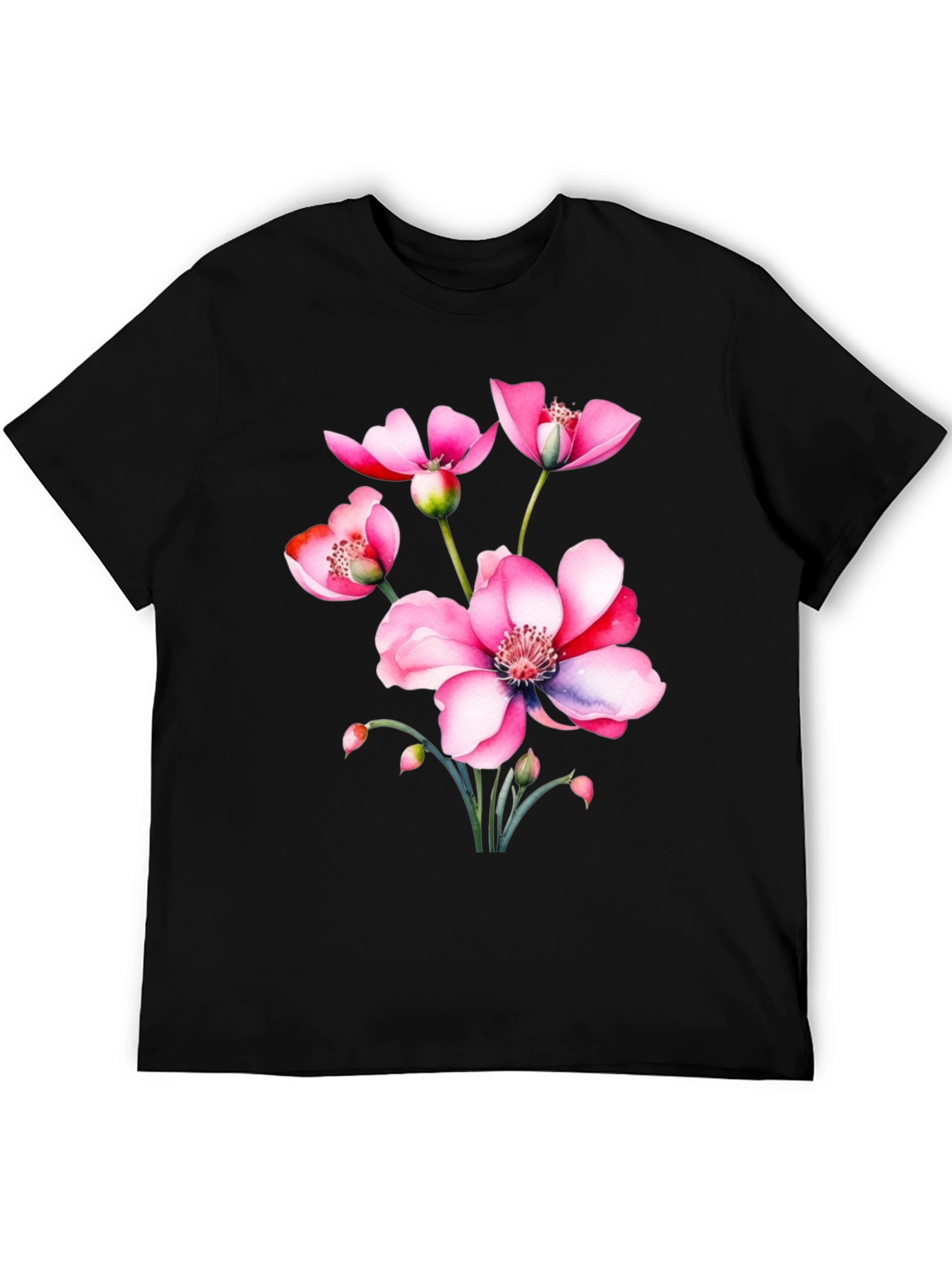 Floral Print T-Shirt - Stylish and Comfortable