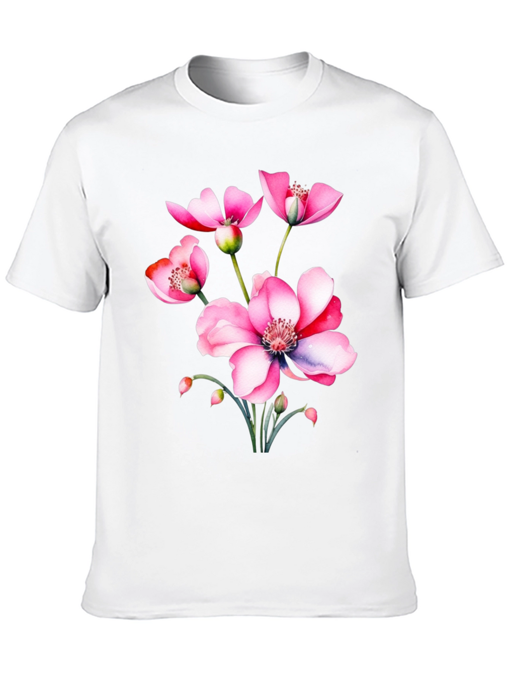 Floral Print T-Shirt - Stylish and Comfortable