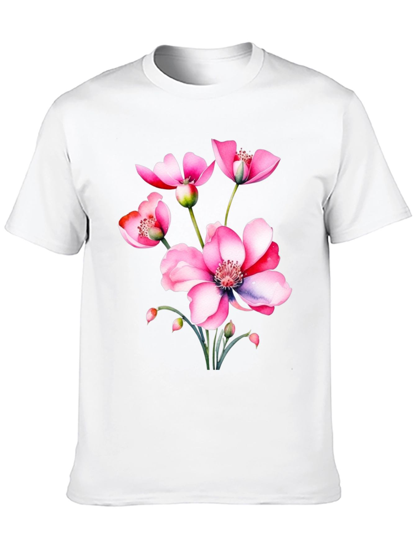 Floral Print T-Shirt - Stylish and Comfortable