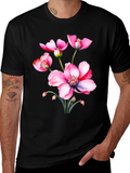 Floral Print T-Shirt - Stylish and Comfortable