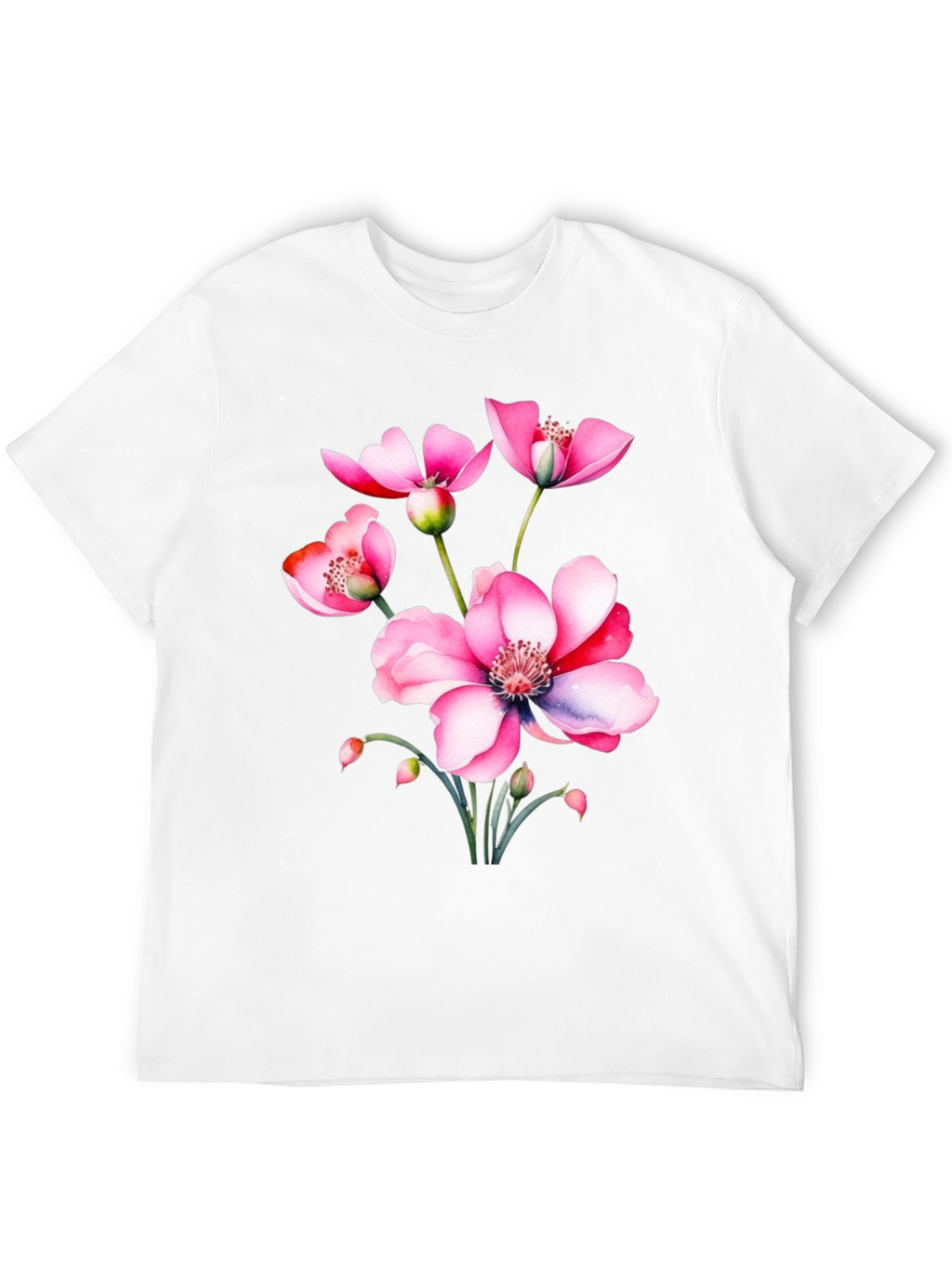 Floral Print T-Shirt - Stylish and Comfortable