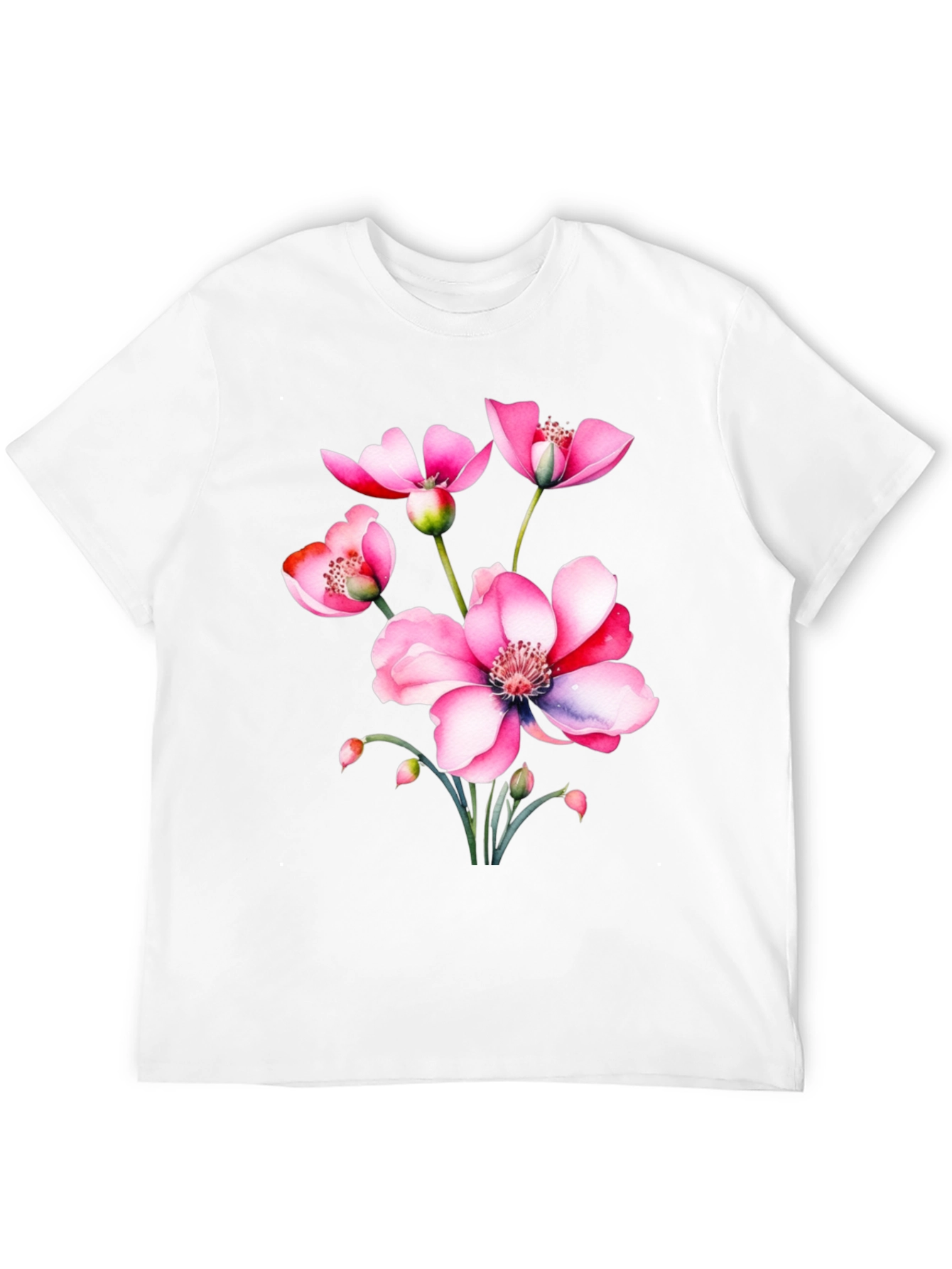 Floral Print T-Shirt - Stylish and Comfortable