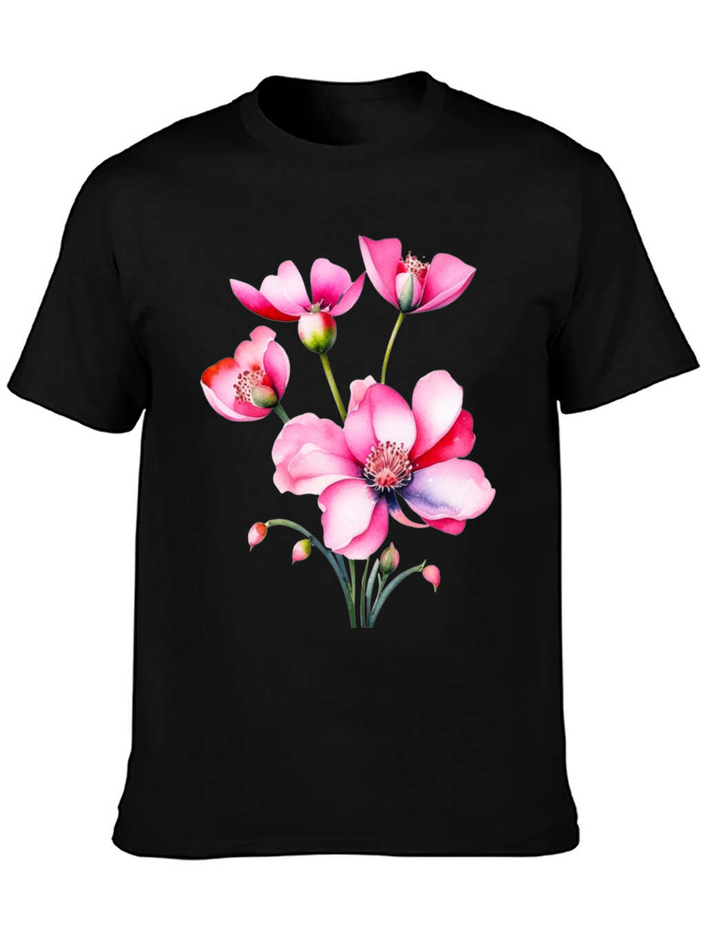 Floral Print T-Shirt - Stylish and Comfortable