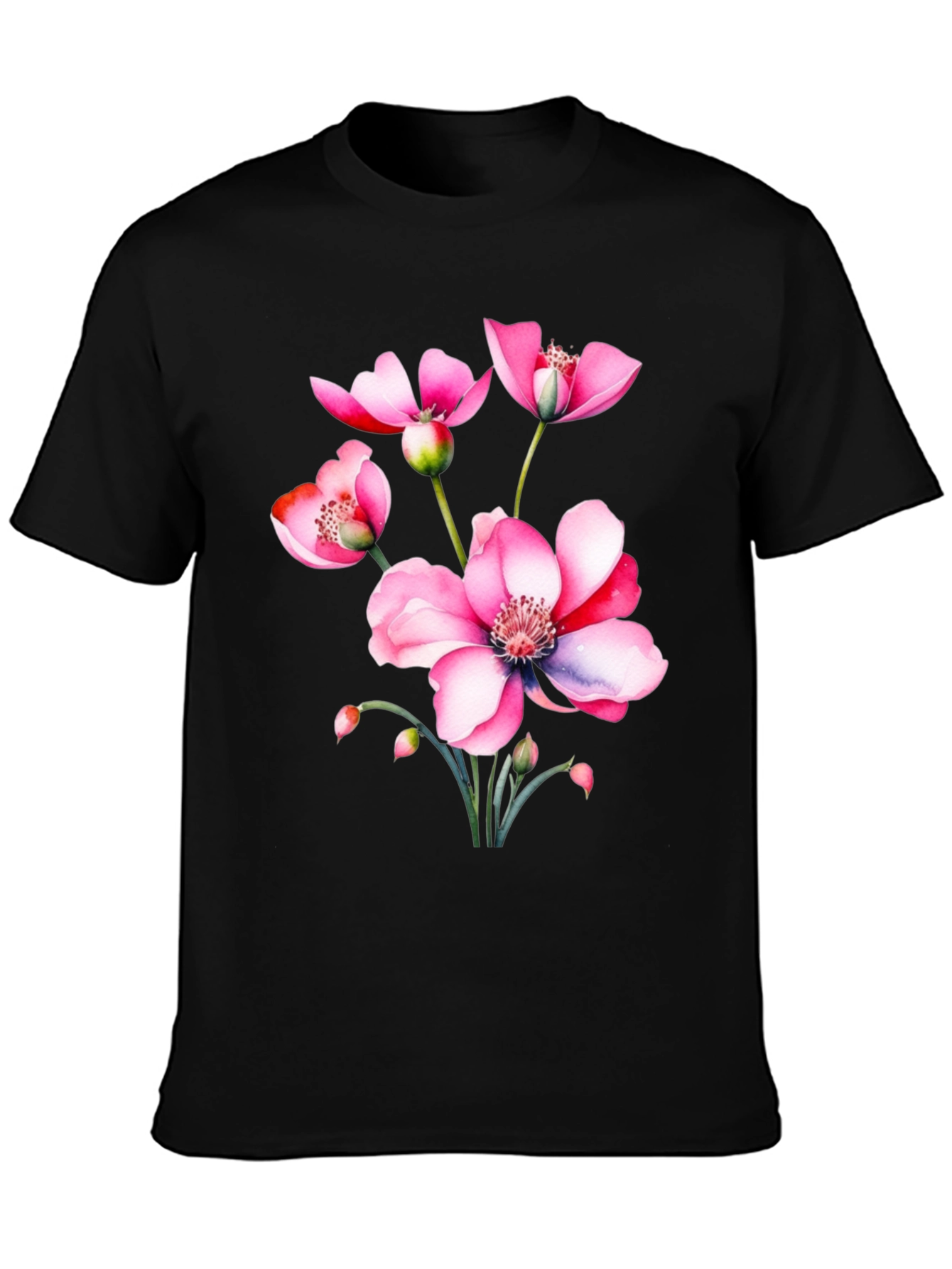 Floral Print T-Shirt - Stylish and Comfortable