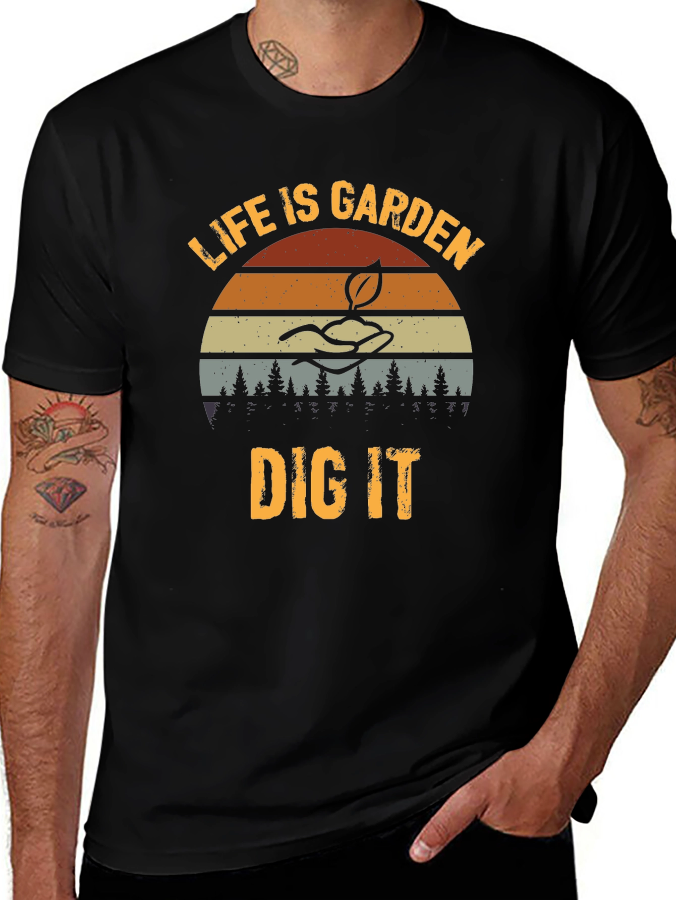 Life is Garden Dig It Graphic T-Shirt