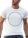 Mens Black Solid Crew Neck T-Shirt