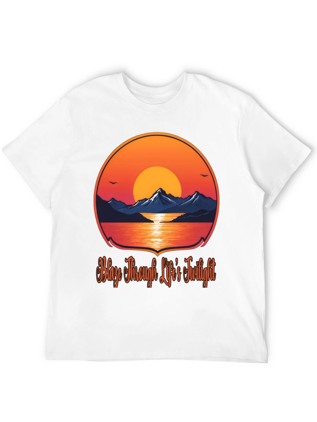 Sunset Mountain Graphic Tee - Blaze Through Life